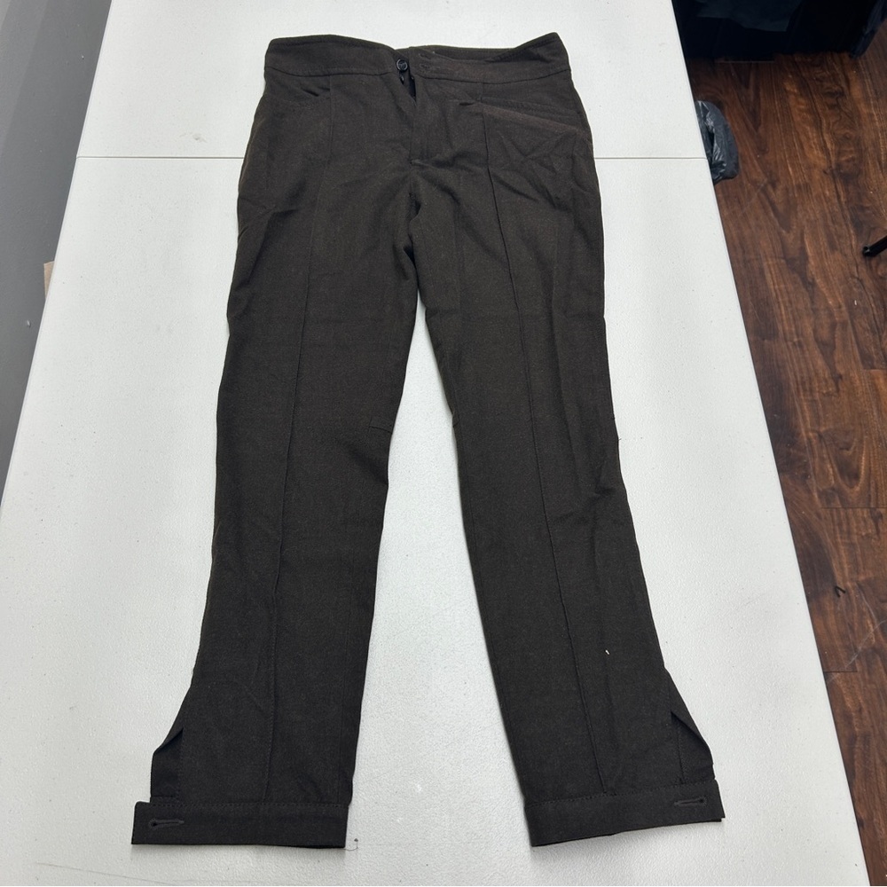 Zara Women Brown Dress Pants with Straight Cut size 4